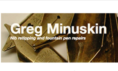 Greg Minuskin pens logo